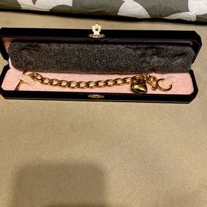 Gold Juicy Couture charm bracelet